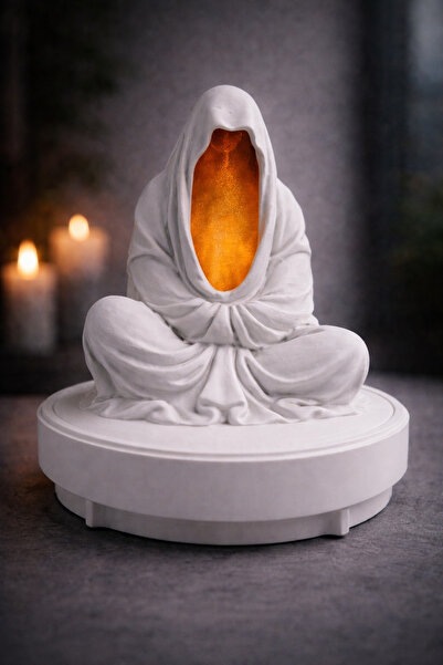 PETG Filament Baskı Meditasyon Mumluk (Led Mum Hediyeli)