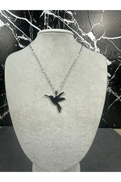 Mutenaura Steel Necklace with Bird Figure