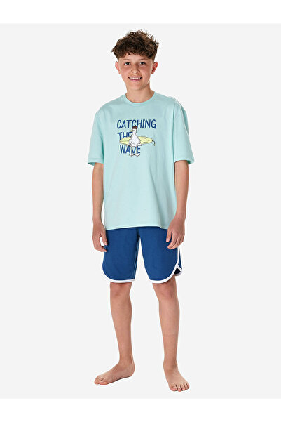 Schiesser Pyjama Organic Cotton Schlafanzug Schlafmode Bequem