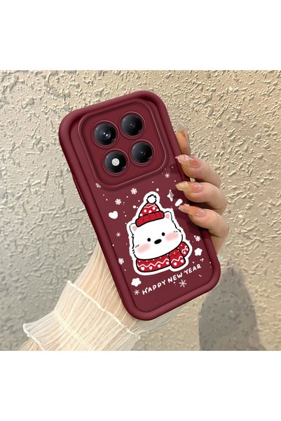 CHICASELUX Redmi Note 14 Pro Plus+ 5g Compatible Winter-Themed Snow Bear Snow...