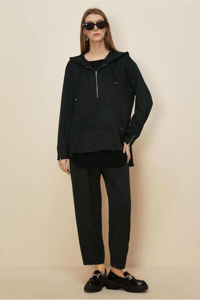 Alvina Suede Suit with Pants 46018