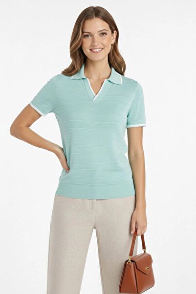 velmorafashion تي شيرت نسائي من Velmora Premium مصنوع من قماش التريكو بقصة عا...