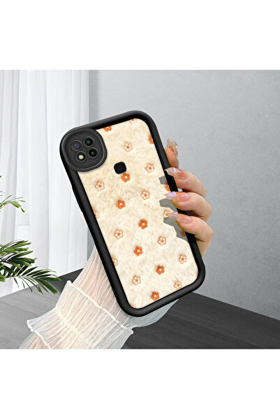 CASEVIBE Redmi 9C Uyumlu, şık çiçek desenli yüksek kaliteli silikon telefon k...