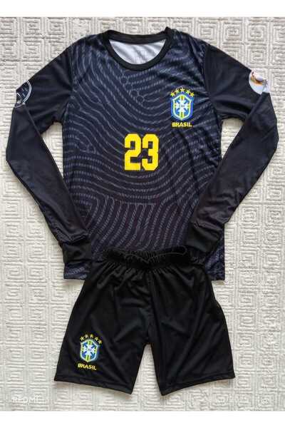 FeyzaDesign Renkli Uzun Kollu Çocuk Kaleci Forması, Özel Tasarım, Rahat ve Şık