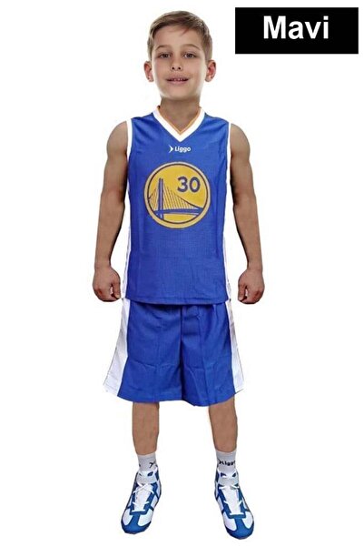 FeyzaDesign Çocuklar İçin Renkli Basketbol Forma ve Şort Takımı