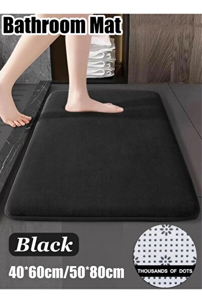 Generic Bath Mat 40*60cm/50*80cm Absorbent Bathroom Rug Mat Non Slip Plush Ba...