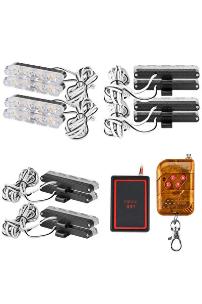 lumixauto Lampă LED stroboscopică fără fir - 12/24 V