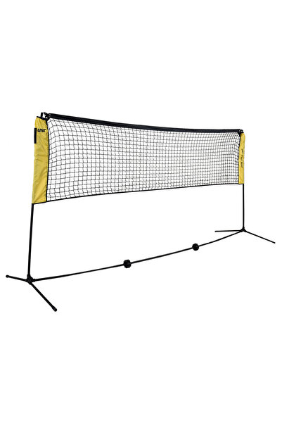 FeyzaDesign Taşınabilir Badminton ve Ayak Tenisi Seti, Eğlenceli Spor Oyunu P...