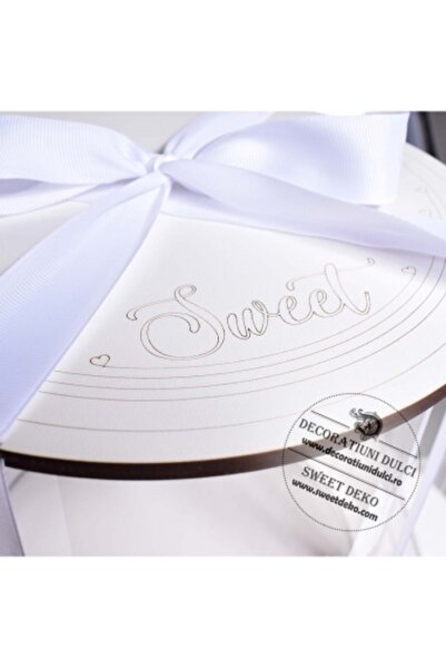 Decoratiuni Dulci Cutie tort rotunda | Nature - Ø 35cm h 40cm