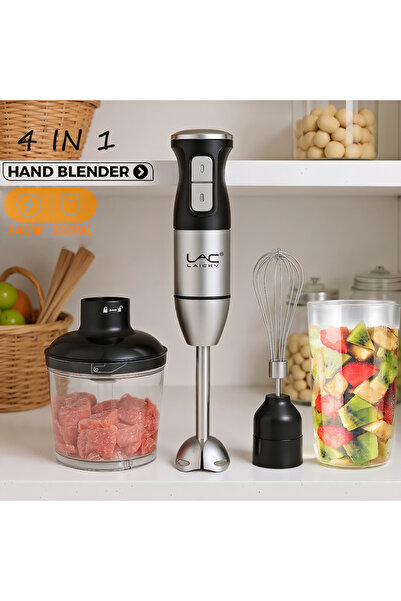 Little YELLOW Duck 4 in 1 Immersion Blender with Heavy Duty Copper Motor, 2 S...