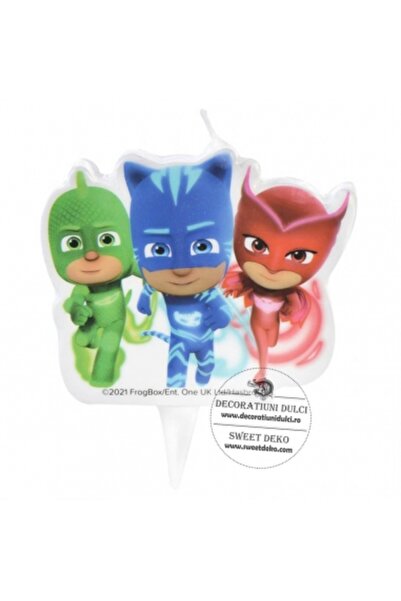 Decoratiuni Dulci PJ Masks candle