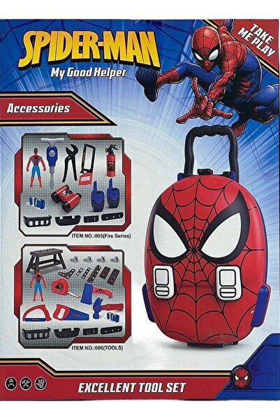 Toybox مجموعة أدوات رجل الإطفاء من سبايدرمان، تتضمن عربة أدوات وشخصية سبايدرمان