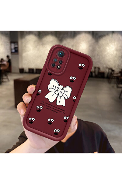 ARTISHELL Redmi Note 11 Pro Uyumlu, kurdele düğmesi ve kelebek desenli siliko...