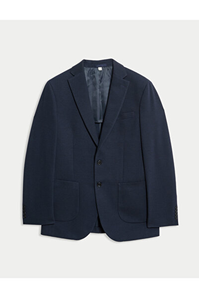 Marks & Spencer Tailored Fit Jersey Dokulu Blazer Ceket