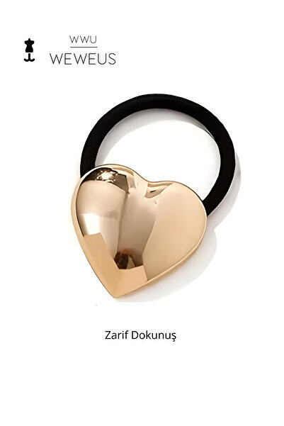 Weweus Cataramă elastică în formă de inimă de culoare trandafiriu pentru femei