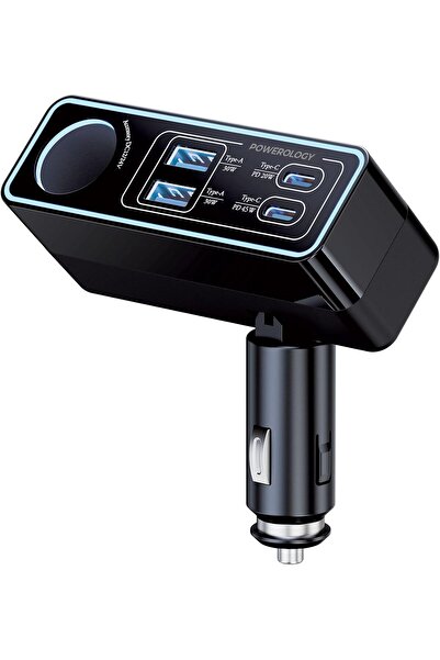 Powerology Brio 125W Multi-Port Car Charger