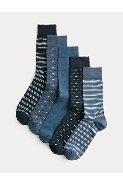 Marks & Spencer 5'li Desenli Çorap Seti