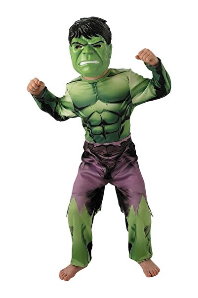 LIXADA زي هالك الكلاسيكي الفاخر ذو الصدر العضلي، مصمم ليناسب الأطفال بطول 120...