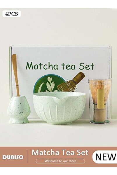 DOMEET Matcha Whisk Set, 4pcs Japanese Tea Set,Matcha Whisk,Traditional Scoop...