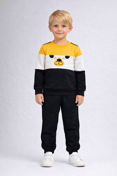 CiciTime Çocuk Modası Model confortabil brodat cu cățeluș drăguț pentru băieț...