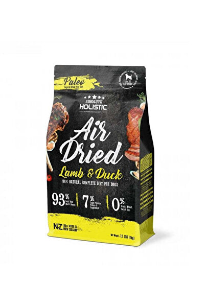 Absolute Holistic طعام جاف للكلاب بنكهة لحم الضأن والبط المجفف بالهواء - 1 كجم