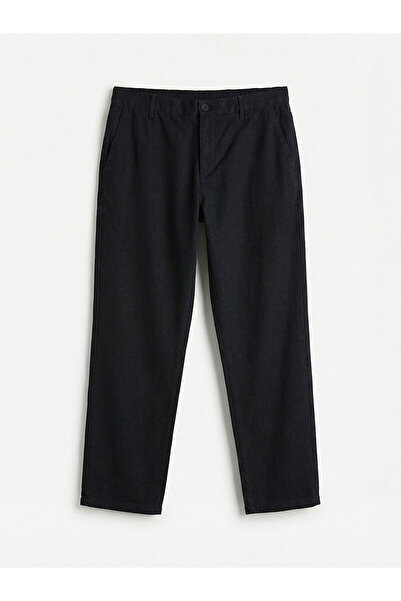 LC Waikiki Men's Black Standard Fit Trousers