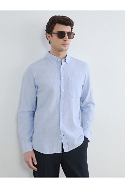 LC Waikiki Blue Regular Fit Men's Shirt