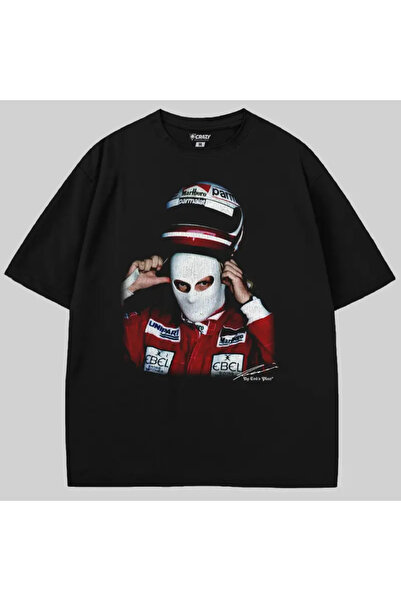 Crazy Tricou Niki Lauda Helmet supradimensionat