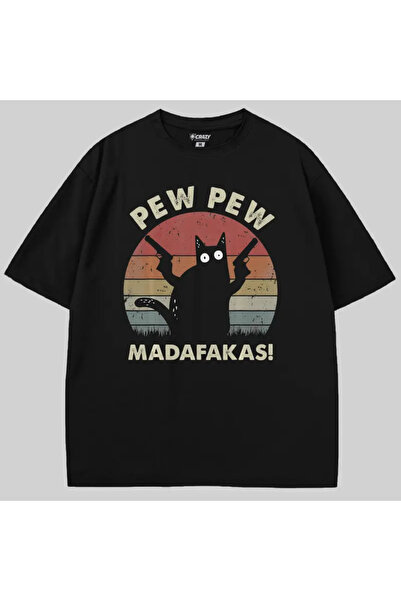 Crazy Pew Pew Madafakas Oversized T-Shirt