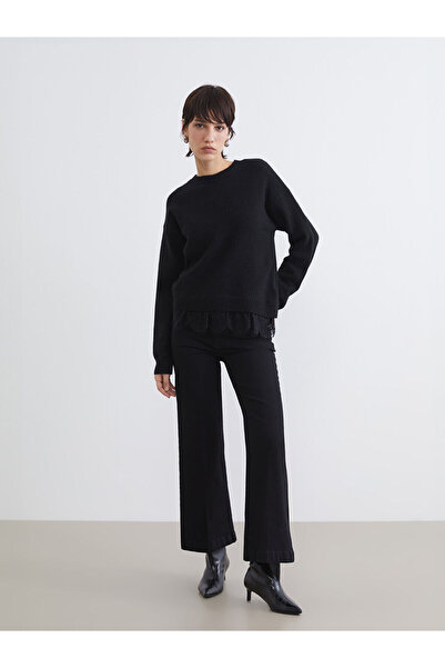 LC Waikiki Black Wideleg Women's Jeans