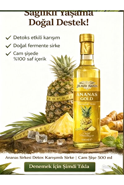 HUMAY HATUN Ananas Gold detoks sirkesi 500 ml