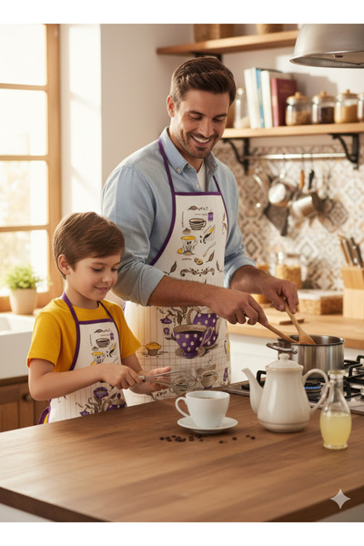 RAMEL Anne – Baba & Çocuk Kombin Mutfak Önlüğü