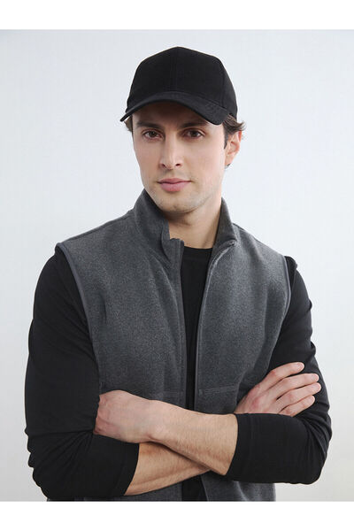 LC Waikiki Gray Standard Fit Mock Neck Polar Vest