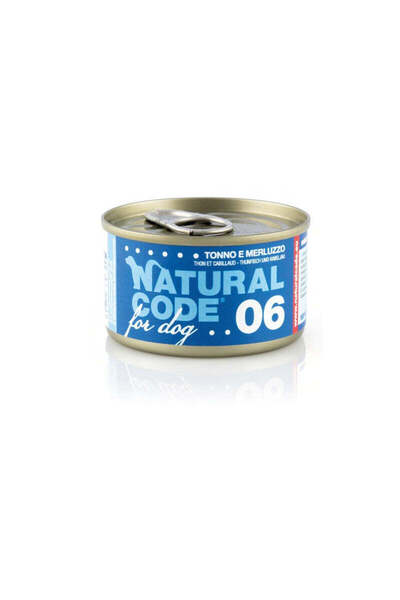 Natural Code 06 Tuna & Codfish Cooking Water Wet Dog Food - 90G