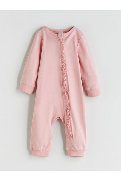 LC Waikiki Pink Crew Neck Long Sleeve Baby Girl Sleeping Bag