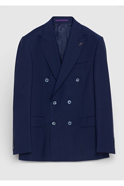 Ramsey Cobalt Plain Wool Blend Suit