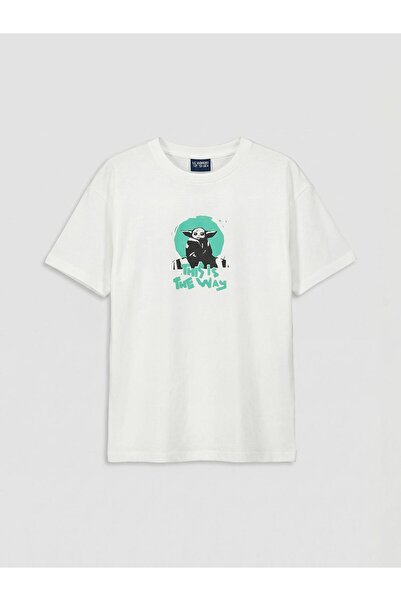 LC Waikiki تي شيرت إكرو بيكل كولار ذا ماندالوريان مطبوع للأولاد