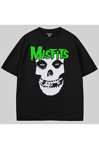 Crazy Tricou Mistfits Invade America În 1998 supradimensionat