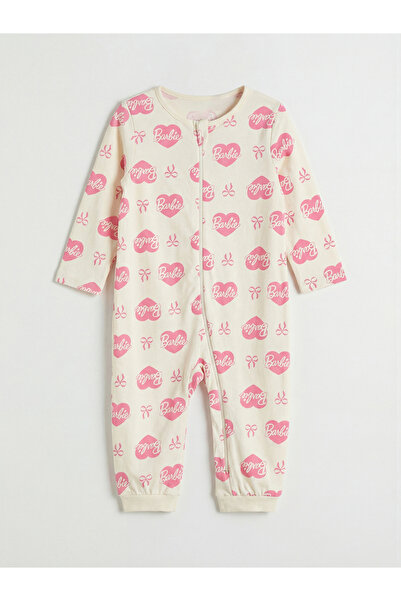 LC Waikiki طقم ملابس للفتيات الصغيرات من إكرو بيسكل كولا باربي مطبوع مكون من ...