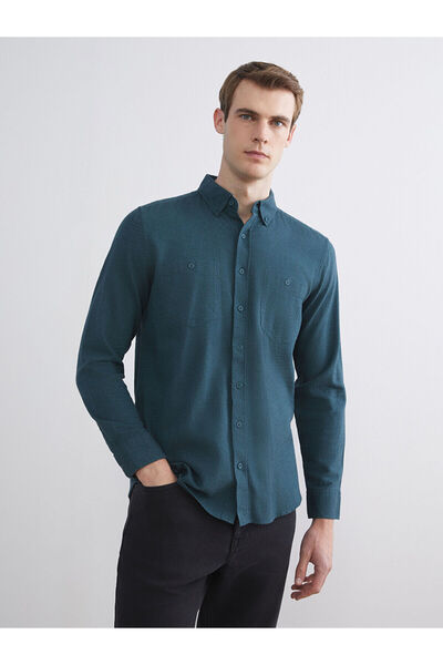 LC Waikiki Peak New Season Regular Fit Long Sleeve Gabardine Men's Shirt