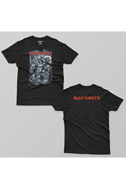 Crazy Tricou pentru bărbați Iron Maiden Eddie Collage