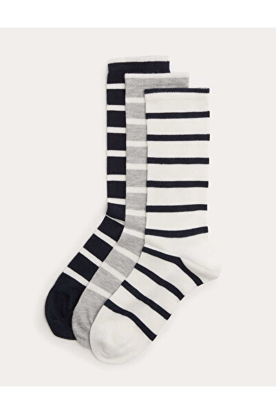 Marks & Spencer 3'lü Çizgili Çorap