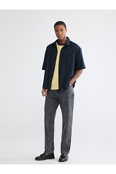 LC Waikiki بنطلون جينز رجالي فضفاض من مجموعة إلسيفا أنثراسايت 745