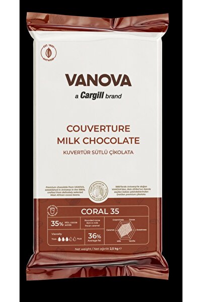 CARGILL VANOVA KUVERTÜR SÜTLÜ ÇİKOLATA 2,5 KG %35