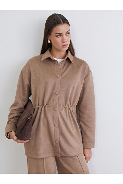 LC Waikiki Nevavm with a Difference of Opinion, Lcw Modest Beige Suede Look P...