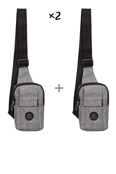 NEWISH POLO ACCESSORIES Unisex Linen Fabric Waist and Cross Shoulder Bag with...