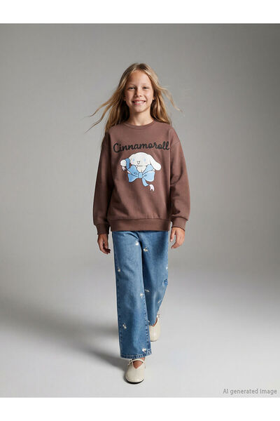 LC Waikiki Pantaloni de blugi pentru fete Indigo Wideleg