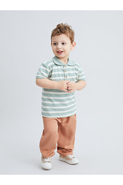 LC Waikiki Trendlucky with a Difference Polo Collar Baby Boy T-Shirt and Pant...