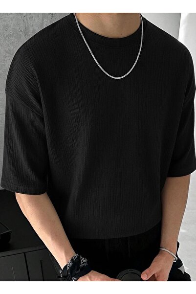 CAST COLLECTİON Ανδρικό μαύρο μπλουζάκι με σχέδιο