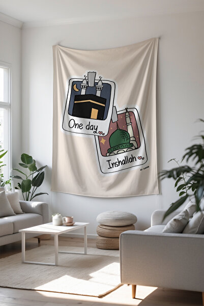 Charmbi Tapiserie islamică decorativă cu design modern și colorat, plină de l...